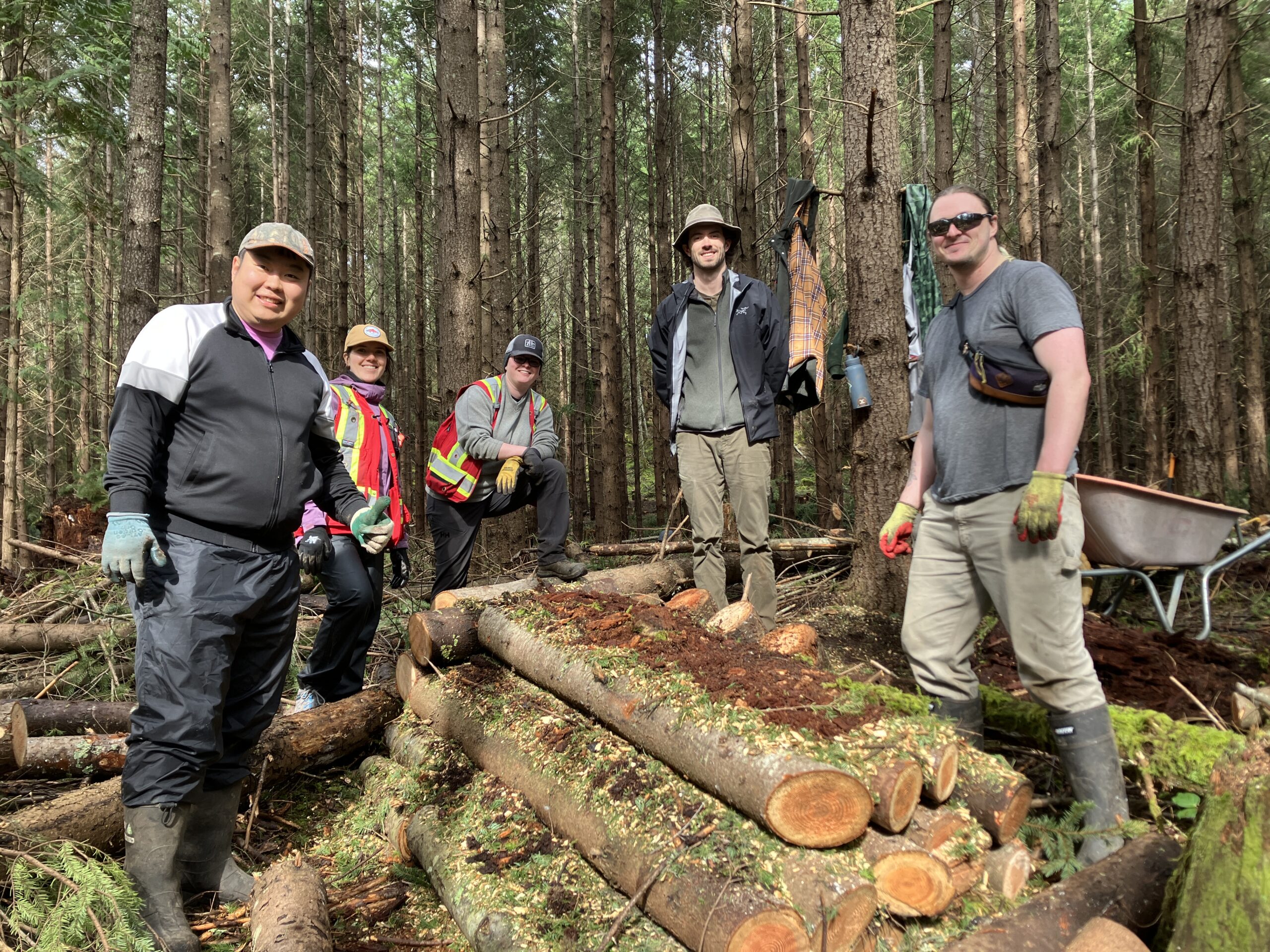 BCIT students at Quadra hill