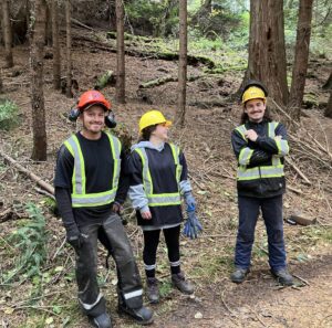 Laurie, Ryan and Haley Baines at Quadra Hill