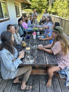 Elders and Staff share a meal at the MLC