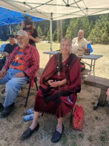 Esteemed Penelakut Elders attending the Indigenous Week celebrations at the Galiano School